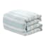 5-Piece Tucson Blue & White Jacquard Striped Comforter Set, King