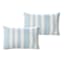 5-Piece Tucson Blue & White Jacquard Striped Comforter Set, King
