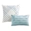 5-Piece Tucson Blue & White Jacquard Striped Comforter Set, King
