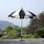 Providence Black & White Tip-Top Round Umbrella with Flaps, 9'