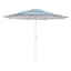 Ty Pennington Blue Striped Crank & Tilt Round Outdoor Patio Umbrella, 9'
