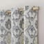 Ferrara Grey Grommet Light Filtering Curtain Panel, 84"