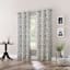 Ferrara Grey Grommet Light Filtering Curtain Panel, 84"