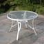 Woodhill Round Patio Dining Table, White