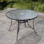 Woodhill Round Patio Dining Table, Black