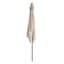 Pebble Beige Crank Canvas Outdoor Patio Umbrella, 6.5x10ft