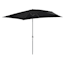 Black Canvas Outdoor Crank Umbrella, 10'