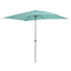 Canal Blue Rectangle Crank Outdoor Patio Umbrella, 10'