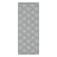Tristen Navy Blue & Cream Diamond Design Washable Runner, 2x5
