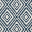 Tristen Navy Blue & Cream Diamond Design Washable Runner, 2x5