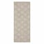 Tristen Brown & Cream Diamond Design Washable Runner, 2x5