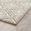 Tristen Brown & Cream Diamond Design Washable Runner, 2x5
