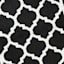Julia Black Quatrefoil Washable Tufted Accent Rug, 20x32