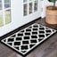 Julia Black Quatrefoil Washable Tufted Accent Rug, 20x32
