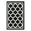 Julia Black Quatrefoil Washable Tufted Accent Rug, 26x44