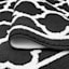 Julia Black Quatrefoil Washable Tufted Accent Rug, 26x44