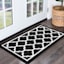 Julia Black Quatrefoil Washable Tufted Accent Rug, 26x44