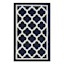 Julia Navy Quatrefoil Washable Tufted Accent Rug, 20x32