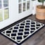 Julia Navy Quatrefoil Washable Tufted Accent Rug, 20x32
