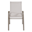 Stackable Sling Patio Chair, Beige & Champagne