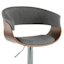 Crosby St. Vintage Mod Adjustable Barstool, Grey