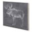 Ty Pennington Framed Moose Sketch Canvas Wall Art, 20x16