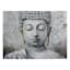 Found & Fable Silver Buddha Canvas Wall Art, 40x30