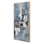 Ty Pennington Framed Blue Abstract Canvas Wall Art, 30x50