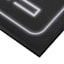Arcade Matte Black Gloss Embellished Wall Decor, 24x8