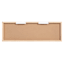 Arcade Matte Black Gloss Embellished Wall Decor, 24x8