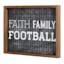 Framed Faith, Family, Football Wall Art, 16x12