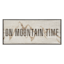 Ty Pennington Framed Mountain Time Canvas Wall Sign, 20x10