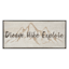 Ty Pennington Framed Dream, Hike, Explore Canvas Wall Sign, 20x10