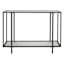 Crosby St. Cooper Metal Console Table, Black