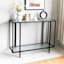Crosby St. Cooper Metal Console Table, Black