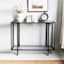 Crosby St. Cooper Metal Console Table, Black