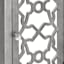 Providence 1-Door Mirrored Silver Cabinet