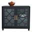 Providence Merrick Black Glass Pane Cabinet