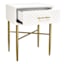 Crosby St. Studio 1-Drawer Accent Table, White