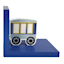 Tiny Dreamers 2-Piece Train Bookend Set, 12"