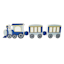Tiny Dreamers Blue Train Tabletop Decor, 12"