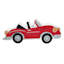 Tiny Dreamers Red Car Tabletop Decor, 3x7