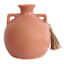 Honeybloom Pink Ceramic Vase with Tassel, 6.5"