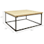 Honeybloom Parquet Wood Coffee Table