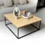 Honeybloom Parquet Wood Coffee Table