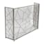 Crosby St. Gold Patterned Trifold Fireplace Screen, 31.5"