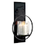 Kiana Black Wall Sconce Pillar, 14"