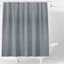 Honeybloom Blue Plaid Linen Shower Curtain, 70x72