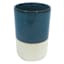 Honeybloom Blue Glazed Bath Tumbler, 4.5"