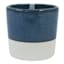 Honeybloom Blue Glazed Toothbrush Holder, 4.5"